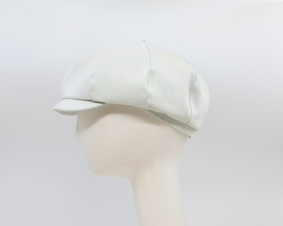 Cap Collection: Peaky Cap - Light Mint (Side View)