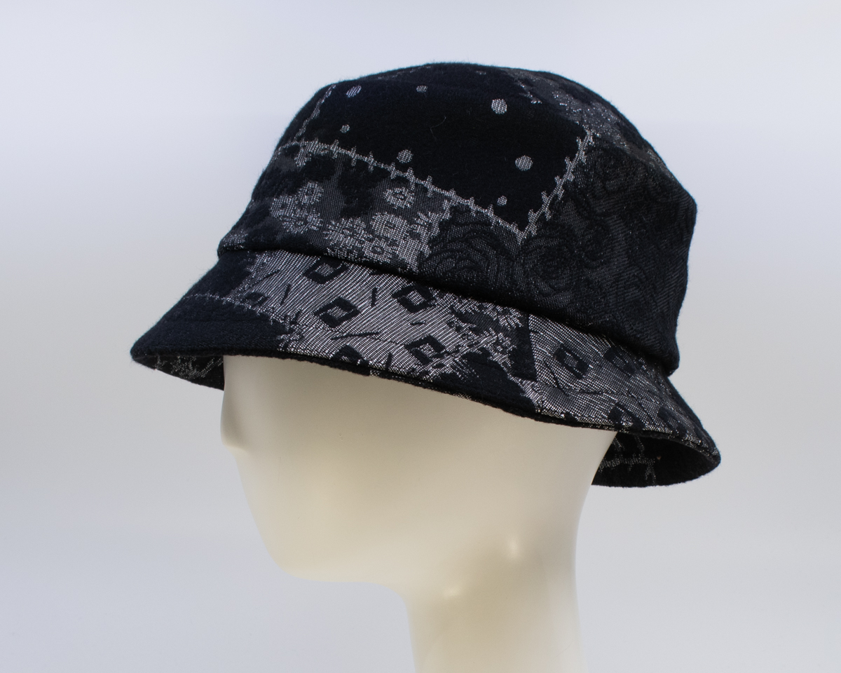Black & Grey: Avery - Patchwork (Side View)