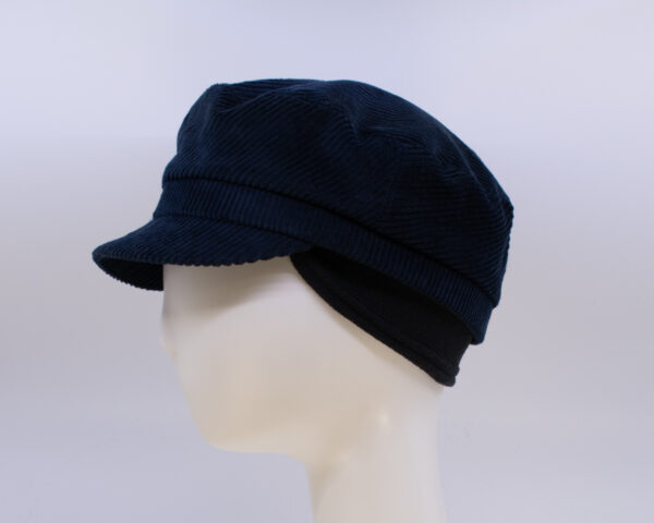 Corduroy: Perry - Navy (Side View) (Ear Cuff)