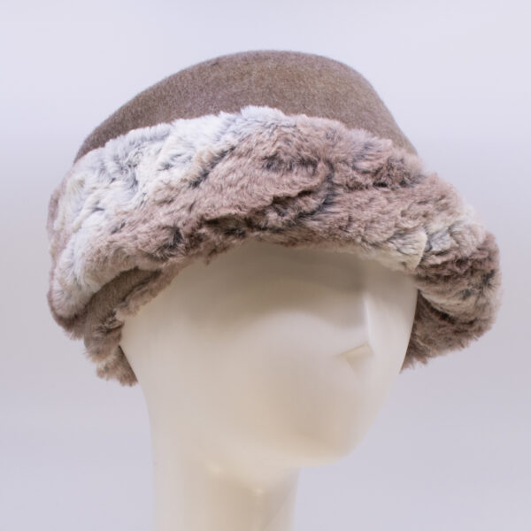 Neutral Zone: Lauren - Sand/Faux Fur (Side View 2)