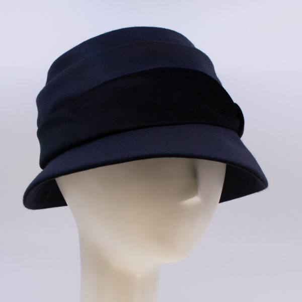 Wool Classic: Freda (Velvet) - Navy/Black (Side View 2)