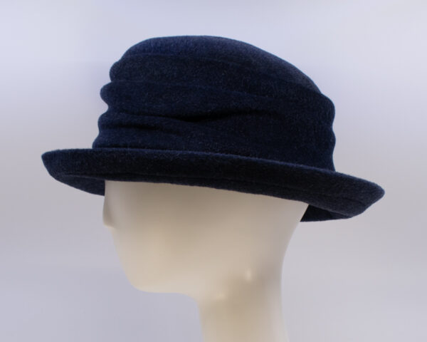 Mohair: Claudia - Navy (Side View)