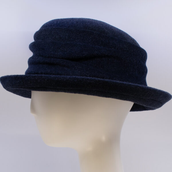 Mohair: Claudia - Navy (Side View)