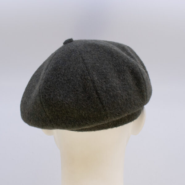 Mohair: Peaky Cap (Mens) - Loden (Back View)