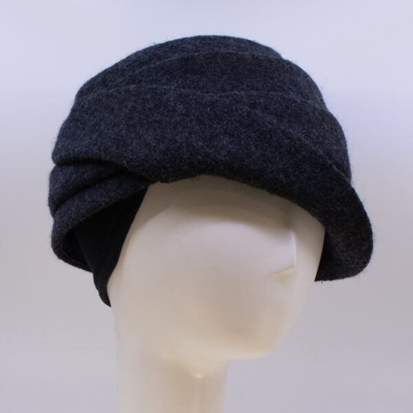 Boiled Wool: Lexi - Heather Grey (Side View 2) (Ear Cuff)