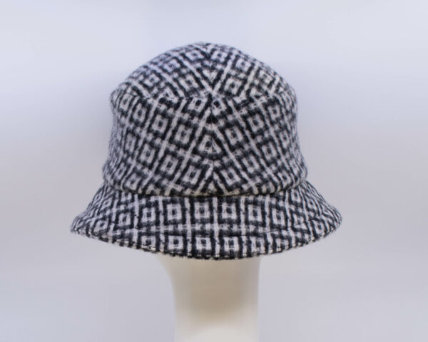 Mohair: Avery - Black/White Check (Back View)