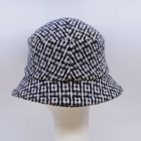 Mohair: Avery - Black/White Check (Back View)