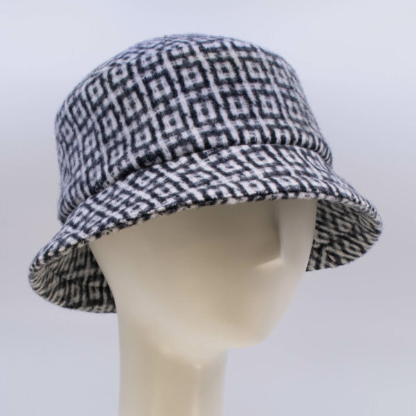 Mohair: Avery - Black/White Check (Side View 2)