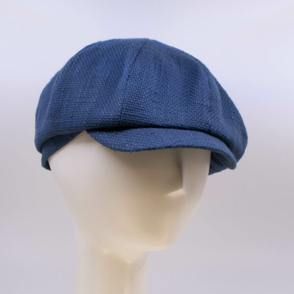 Indigo: Peaky Cap - Navy Burlap (Side View 2)