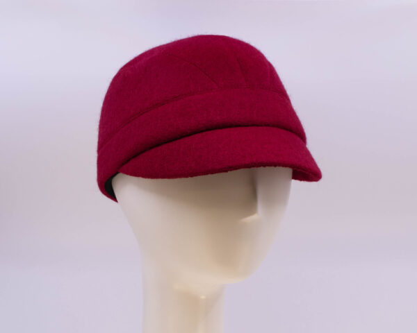 Boiled Wool: Casey - Ruby (Side View 2)