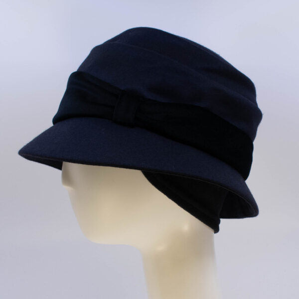 Wool Classic: Freda - Navy/Black (Side View Ear Cuff)