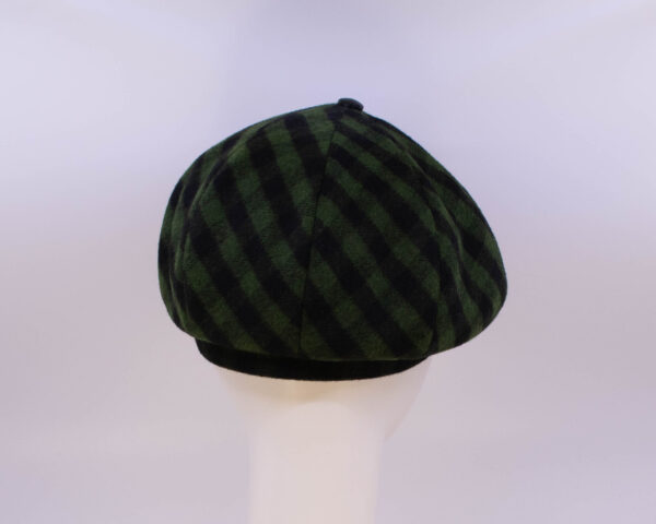 Hunter Check: Peaky Cap - Check (Back View)