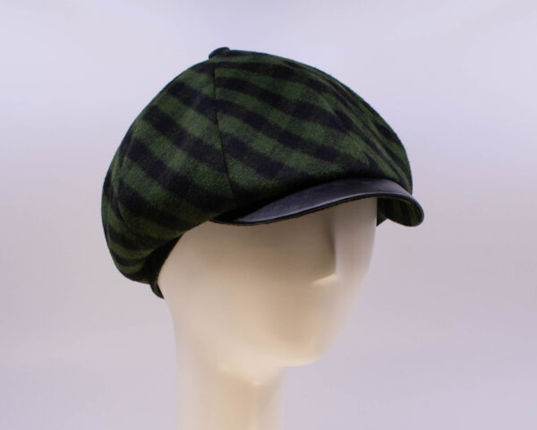 Hunter Check: Peaky Cap - Check (Side View 2)