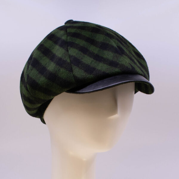 Hunter Check: Peaky Cap - Check (Side View 2)