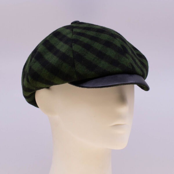 Hunter Check: Peaky Cap (Mens) - Check (Side View 2)