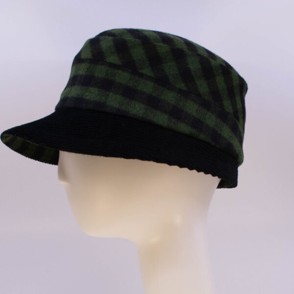 Hunter Check: Private Cap - Check (Side View)