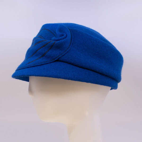 Boiled Wool: Mao Now - Cobalt (Side View)