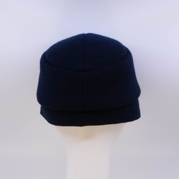 Boiled Wool: Victor - Navy (Back View)