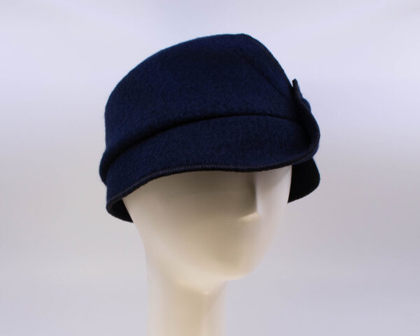 Boiled Wool: Victor - Navy (Side View 2)