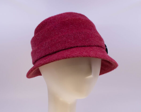 Mohair: Freda - Red (Side View 2)