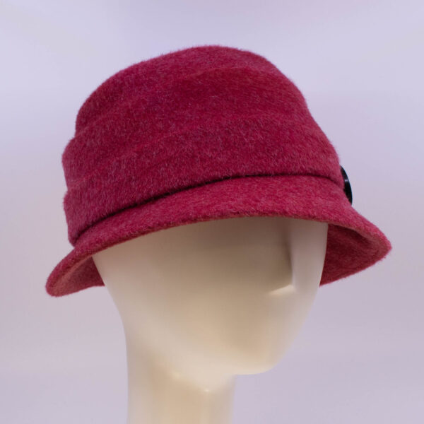 Mohair: Freda - Red (Side View 2)