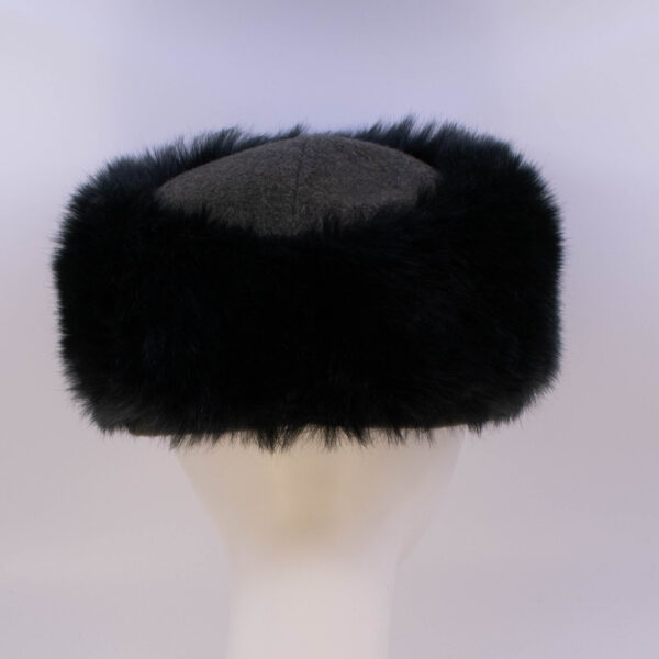 Mohair: Trapper Jane (Oso) - Loden/Oso (Faux Fur) (Back View)