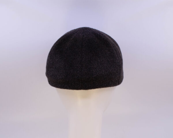 Mohair: Ball Cap - Brown/Tan Herringbone (Back View)