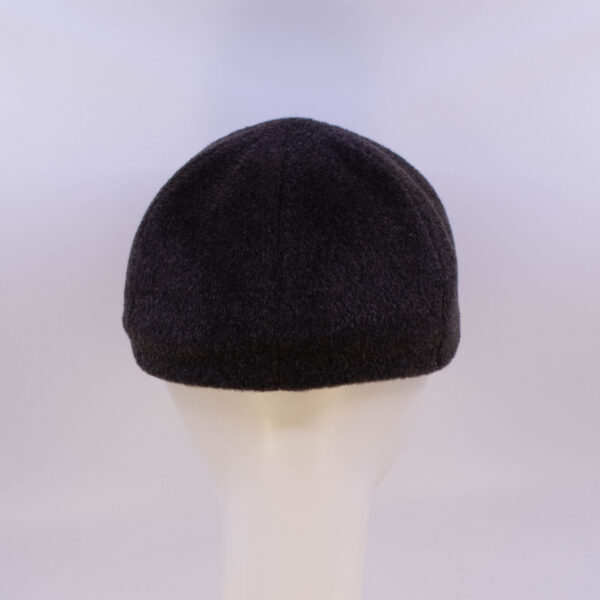 Mohair: Ball Cap - Brown/Tan Herringbone (Back View)