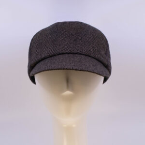 Mohair: Ball Cap - Brown/Tan Herringbone