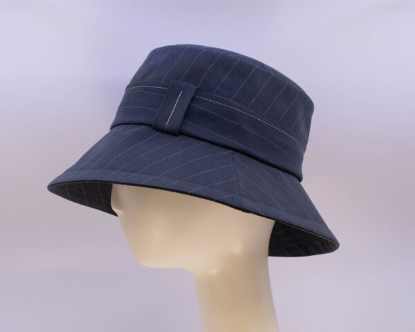 Terracotta Blues: Felice - Navy (Side View)