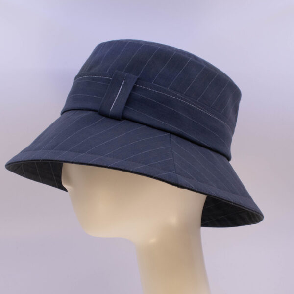 Terracotta Blues: Felice - Navy (Side View)