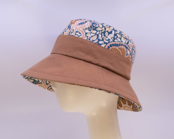 Terracotta Blues: Felice - Print/Terracotta (Side View)