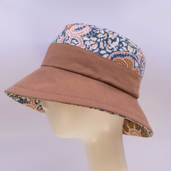 Terracotta Blues: Felice - Print/Terracotta (Side View)