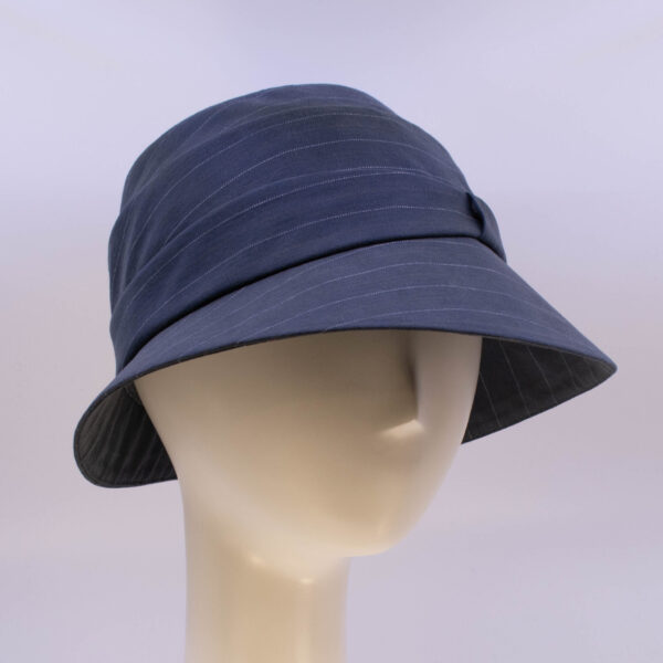 Terracotta Blues: Freda - Navy (Side View 2)