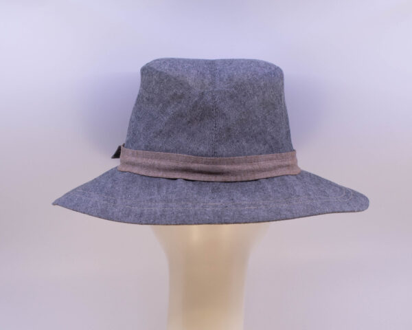 Chambray: Alexandra - Grey/Sepia (Back View)