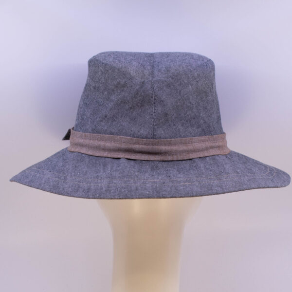 Chambray: Alexandra - Grey/Sepia (Back View)