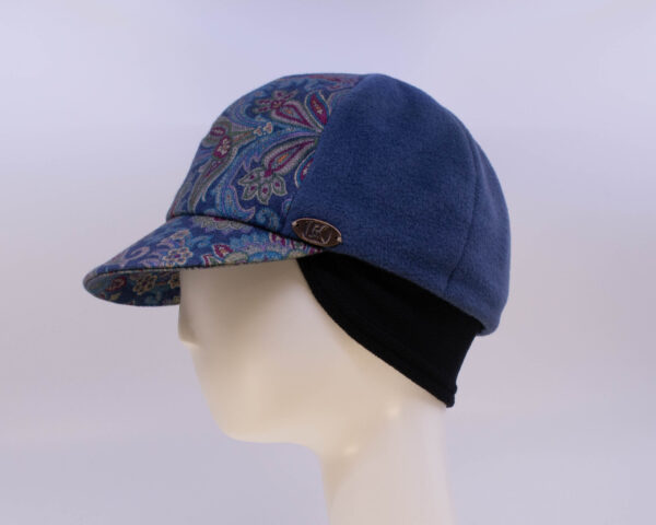 Paisley: Ball Cap - Paisley/Blue (Side View Ear Cuff)