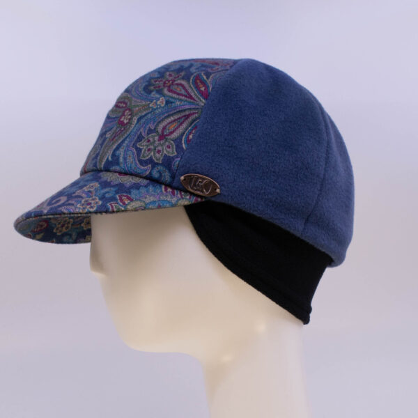 Paisley: Ball Cap - Paisley/Blue (Side View Ear Cuff)