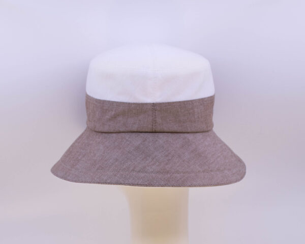 Chambray: Felice - White/Sepia (Back View)