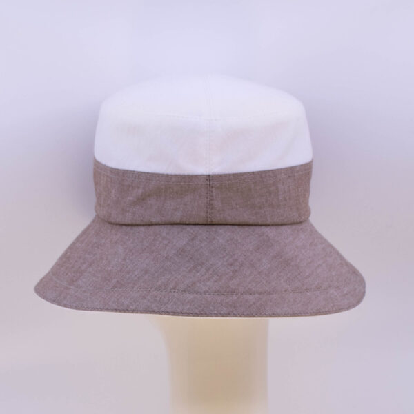 Chambray: Felice - White/Sepia (Back View)