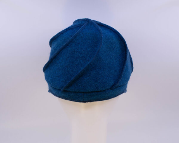 Boiled Wool: Mercedes - Azure (Back View)