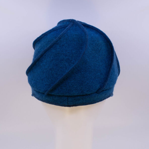 Boiled Wool: Mercedes - Azure (Back View)