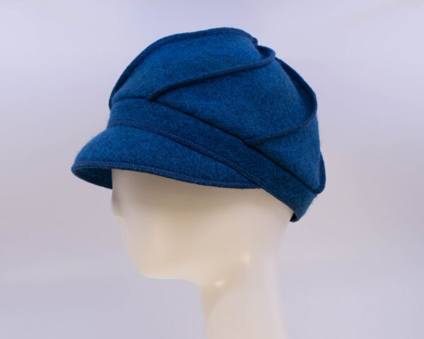 Boiled Wool: Mercedes - Azure (Side View)