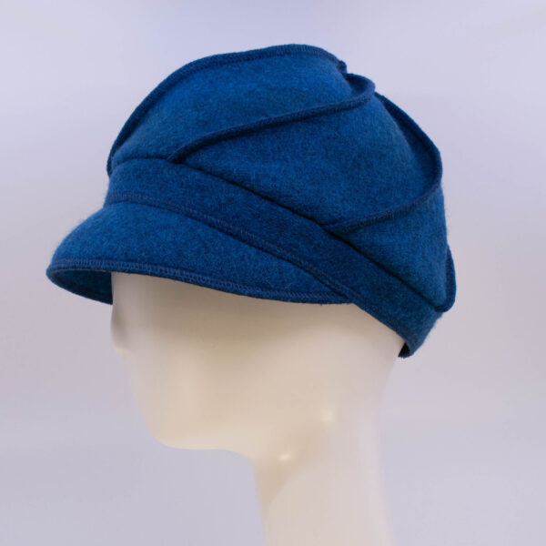 Boiled Wool: Mercedes - Azure (Side View)