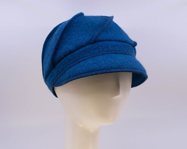 Boiled Wool: Mercedes - Azure (Side View 2)