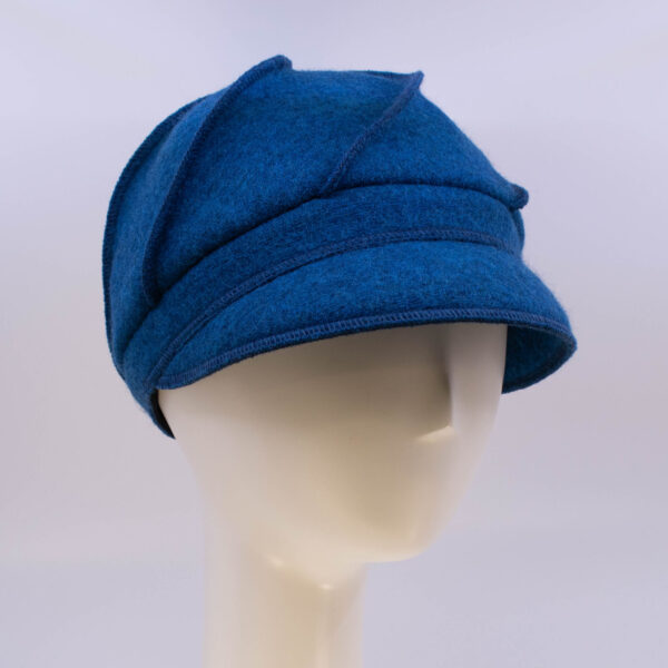 Boiled Wool: Mercedes - Azure (Side View 2)