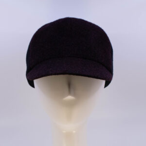 Mohair: Ball Cap - Burgundy/Black