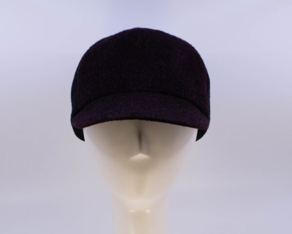 Mohair: Ball Cap - Burgundy/Black