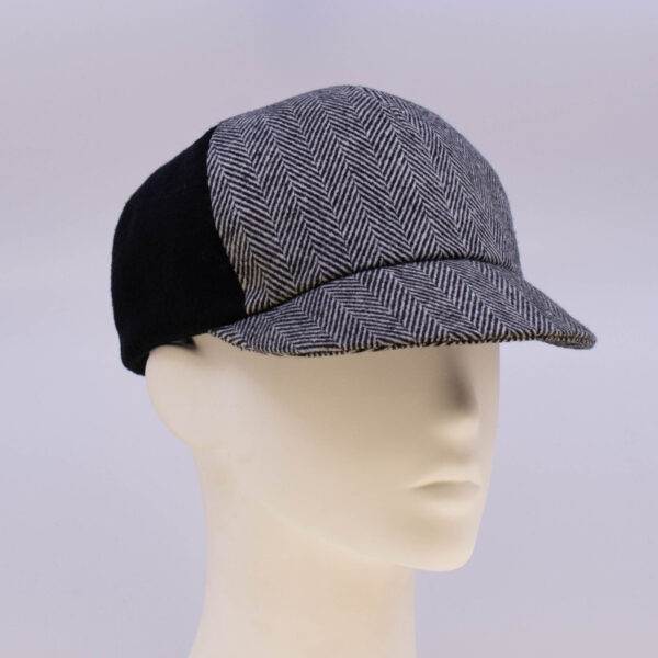 Vintage: Ball Cap (Mens) - Black & White/Black (Side View 2)