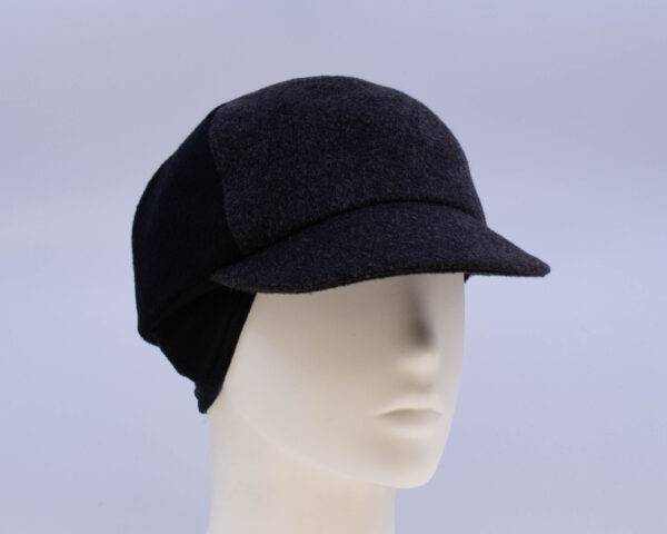 Mohair: Ball Cap (Mens) - Brown/Black (Side View 2 Ear Cuff)